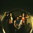 (l to r): Melyssa Ade, Derwin Jordan and Lexa Doig star in New Line Cinema's, JASON X.