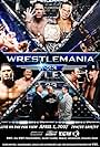 Steve Austin, Mark Calaway, Shawn Michaels, Vince McMahon, Donald Trump, John Cena, and Dave Bautista in WrestleMania 23 (2007)