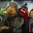 Walter, Kermit the Frog, and Fozzie Bear in Muppets Most Wanted (2014)
