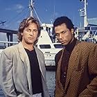 Don Johnson and Philip Michael Thomas in Miami Vice (1984)
