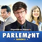 Philippe Duquesne, William Nadylam, Georgia Scalliet, Liz Kingsman, and Xavier Lacaille in Parlement (2020)