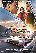 Orlando Bloom, David Harbour, and Archie Madekwe in Gran Turismo 7 (2022)