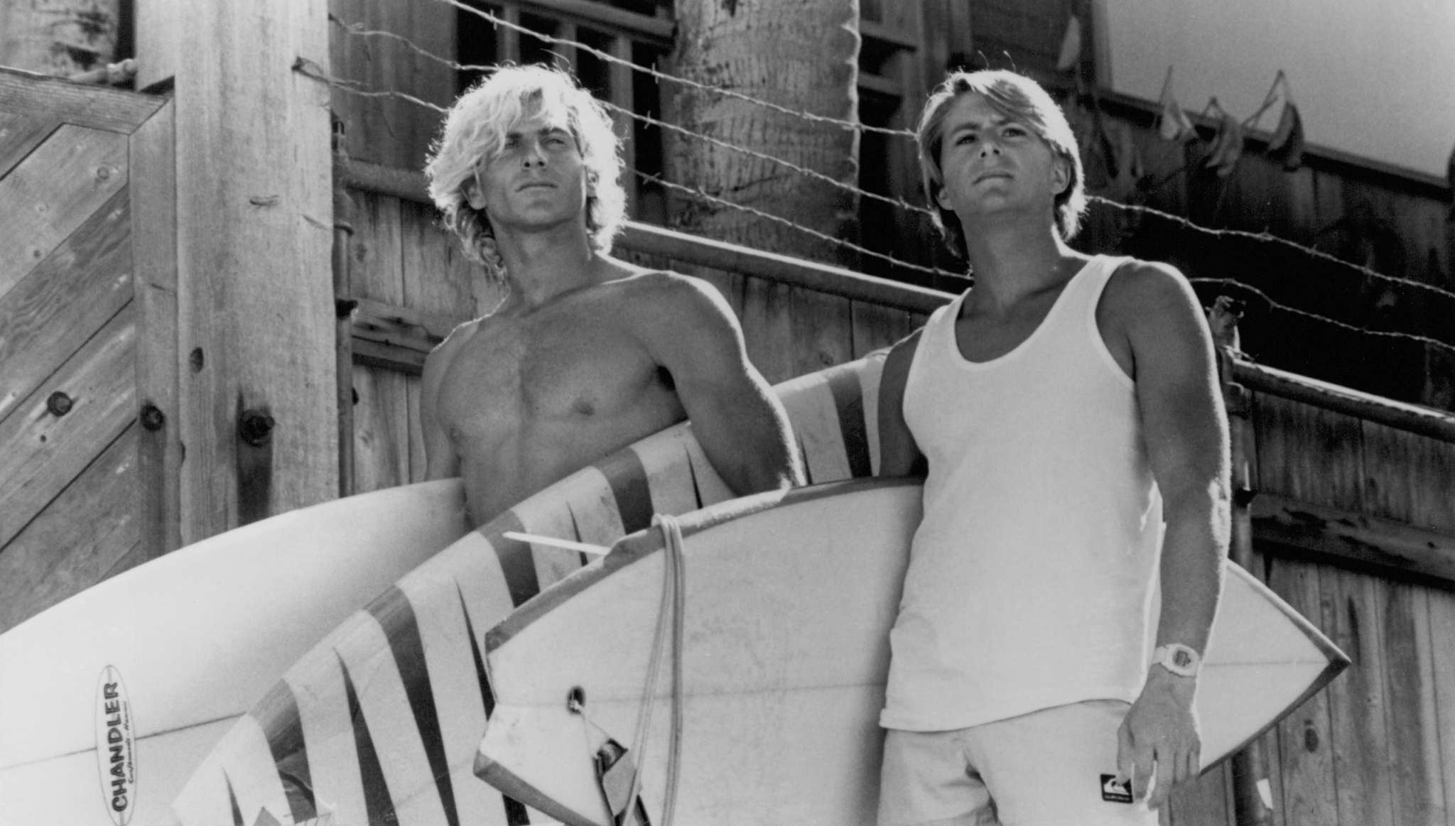 Matt Adler and John Philbin in North Shore (1987)