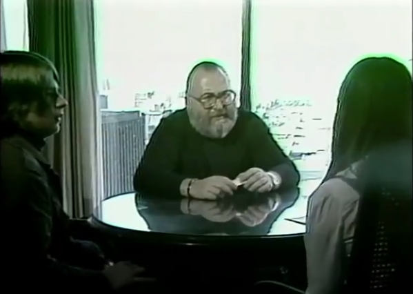 Sergio Leone and Stéphan Bureau in Téléjeans (1978)