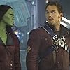 Chris Pratt and Zoe Saldana in Guardians of the Galaxy (2014)