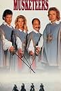 David Hasselhoff, Cheech Marin, Alison Doody, and Thomas Gottschalk in Ring of the Musketeers (1992)
