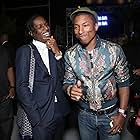 Pharrell Williams and A$AP Rocky at an event for Dope (2015)