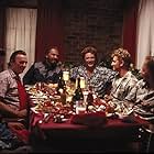 Sean Penn, David Strathairn, Christopher Walken, R.D. Call, J.C. Quinn, and Tracey Walter in At Close Range (1986)
