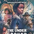 Joel Edgerton, William Jackson Harper, Aaron Pierre, and Thuso Mbedu in The Underground Railroad (2021)