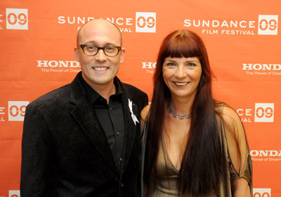 Melanie Coombs and Adam Elliot at an event for Mary and Max (2009)