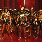 Brian Blessed, Ted Carroll, and John Hallam in Flash Gordon (1980)