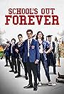 Anthony Head, Liam Lau-Fernandez, Oscar Kennedy, Jasmine Blackborow, and Sebastian Croft in School's Out Forever (2021)