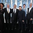 Luc Besson, Joe Letteri, Eric Reynolds, Virginie Besson-Silla, Martin Hill, and Ben Pickering at an event for Valerian and the City of a Thousand Planets (2017)