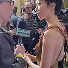 red carpet interviews at Sue Wong's Oscar Gala
