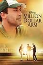 Jon Hamm, Madhur Mittal, and Suraj Sharma in Million Dollar Arm (2014)