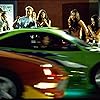 Vin Diesel, Jordana Brewster, Chad Lindberg, Michelle Rodriguez, Ja Rule, Matt Schulze, Johnny Strong, Paul Walker, and RJ de Vera in The Fast and the Furious (2001)