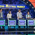 Dingdong Dantes, Bibeth Orteza, Carlos Siguion-Reyna, Rafa Siguion-Reyna, and Sara Siguion-Reyna in Family Feud Philippines (2022)