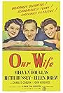 Melvyn Douglas, Ellen Drew, and Ruth Hussey in Our Wife (1941)