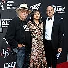 Edward James Olmos, Rafael Agustin, and Xochitl Gomez at an event for In the Heights (2021)