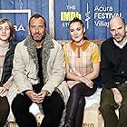Jude Law, Sean Durkin, Oona Roche, and Charlie Shotwell at an event for The IMDb Studio at Acura Festival Village (2020)