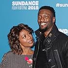 Alfre Woodard and Aldis Hodge at an event for Clemency (2019)
