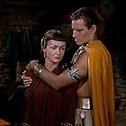 Charlton Heston and Nina Foch in The Ten Commandments (1956)