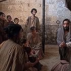 Jim Caviezel, Dimitrios Giannakoudakis, and Kirsty Bartolo in Paul, Apostle of Christ (2018)