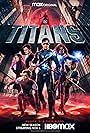 Franka Potente, Jay Lycurgo, Anna Diop, Ryan Potter, Brenton Thwaites, Joshua Orpin, and Teagan Croft in Titans (2018)
