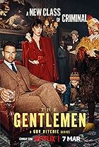 Giancarlo Esposito, Vinnie Jones, Kaya Scodelario, Theo James, Daniel Ings, and Michael Vu in The Gentlemen (2024)