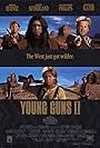 Christian Slater, Emilio Estevez, Kiefer Sutherland, Balthazar Getty, Lou Diamond Phillips, and Alan Ruck in Young Guns II (1990)