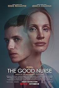 Eddie Redmayne and Jessica Chastain in The Good Nurse (2022)