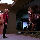 Patrick Stewart and Stephen Lee in Star Trek: The Next Generation (1987)