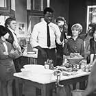 Sidney Poitier, Christopher Chittell, Lulu, Adrienne Posta, and Christian Roberts in To Sir, with Love (1967)
