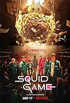 Lee Byung-hun, Lee Jung-jae, Anupam Tripathi, Oh Yeong-su, Park Hae-soo, Hoyeon, and Wi Ha-joon in Squid Game (2021)