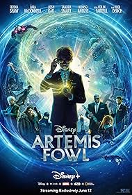 Judi Dench, Colin Farrell, Josh Gad, Nonso Anozie, Lara McDonnell, Tamara Smart, and Ferdia Shaw in Artemis Fowl (2020)