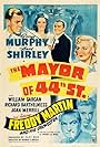 Richard Barthelmess, Freddy Martin, Joan Merrill, George Murphy, and Anne Shirley in The Mayor of 44th Street (1942)