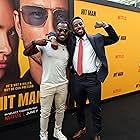 Fozzy Whittaker and Jeremy Hills at an event for Hit Man (2023)