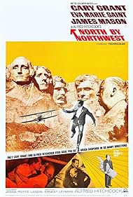 Cary Grant, Alfred Hitchcock, Eva Marie Saint, and Philip Ober in North by Northwest (1959)