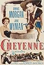Bruce Bennett, Dennis Morgan, Janis Paige, and Jane Wyman in Cheyenne (1947)