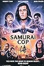 Robert Z'Dar, Mark Frazer, Mathew Karedas, Melissa Moore, Gerald Okamura, Cameron, and Cranston Komuro in Samurai Cop (1991)