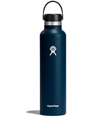 Hydro Flask 24 Oz Standard Mouth with Flex Cap or Flex Straw Lid - Insulated Water Bottle (S24SX464)