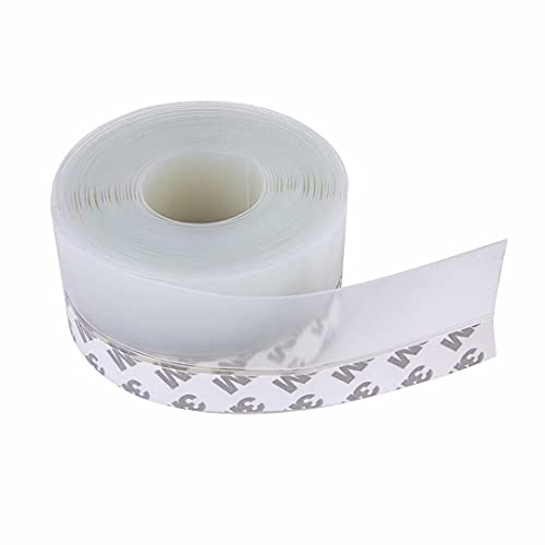 Silicone Seal Strip,Weather Stripping for Door or Window,Weatherproof Soundproof Self Adhesive Door Strip Bottom, Door Draft Stopper Silicone Strip Tape for Doors Windows and Shower Glass Gaps