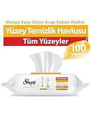 Sleepy Easy Clean Arap Sabunu Katkılı Yüzey Temizlik Havlusu, 100 Yaprak