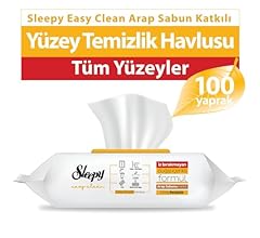 Sleepy Easy Clean Arap Sabunu Katkılı Yüzey Temizlik Havlusu, 100 Yaprak