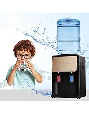 Desktop Water Dispenser,Water Dispenser, Water Cooler Dispenser for 3 to 5 Gallon, 3 Temperature Settings, Top Loading Water Cooler Dispenser for Home Office School