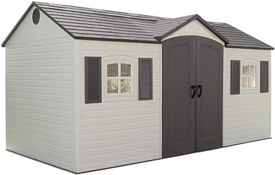 Lifetime 6446 Outdoor Storage Shed, 8 x 15 Foot, Desert Sand