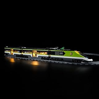 Aasimar Led-Light-Kit Compatible with 60337-model Express Passenger Train-buildingsets (Not Include The building block)