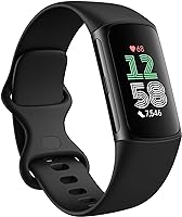 Fitbit Charge 6 Fitness Tracker with Google apps, Heart Rate on Exercise Equipment, 6-Months Premium Membership...