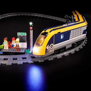 BRIKSMAX LED Lighting Set for Lego City Passenger Train Toy Train, Compatible with Lego 60197 Building Blocks Model - With...