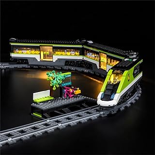 GEAMENT LED Light Kit Compatible with Lego Express Passenger Train - Lighting Set for City 60337 Building Model (Lego Set ...